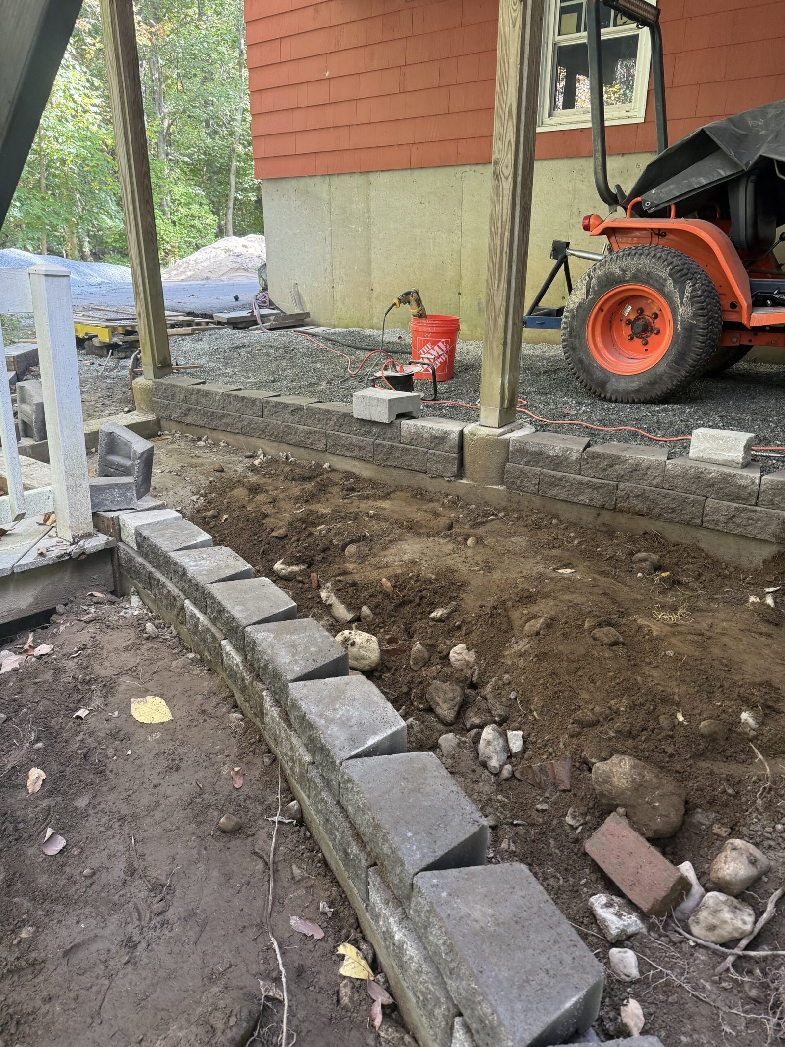 Expanded site ready for continued base preparation in Dover Massachusetts
