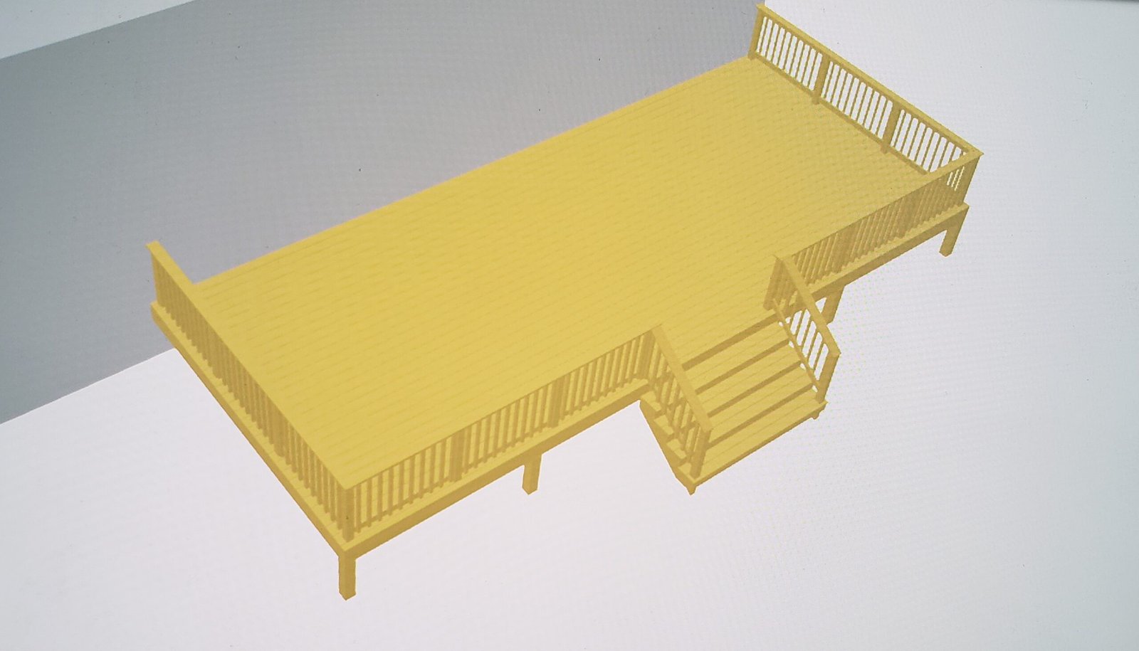 Three-dimensional top view of the proposed Marblehead deck design