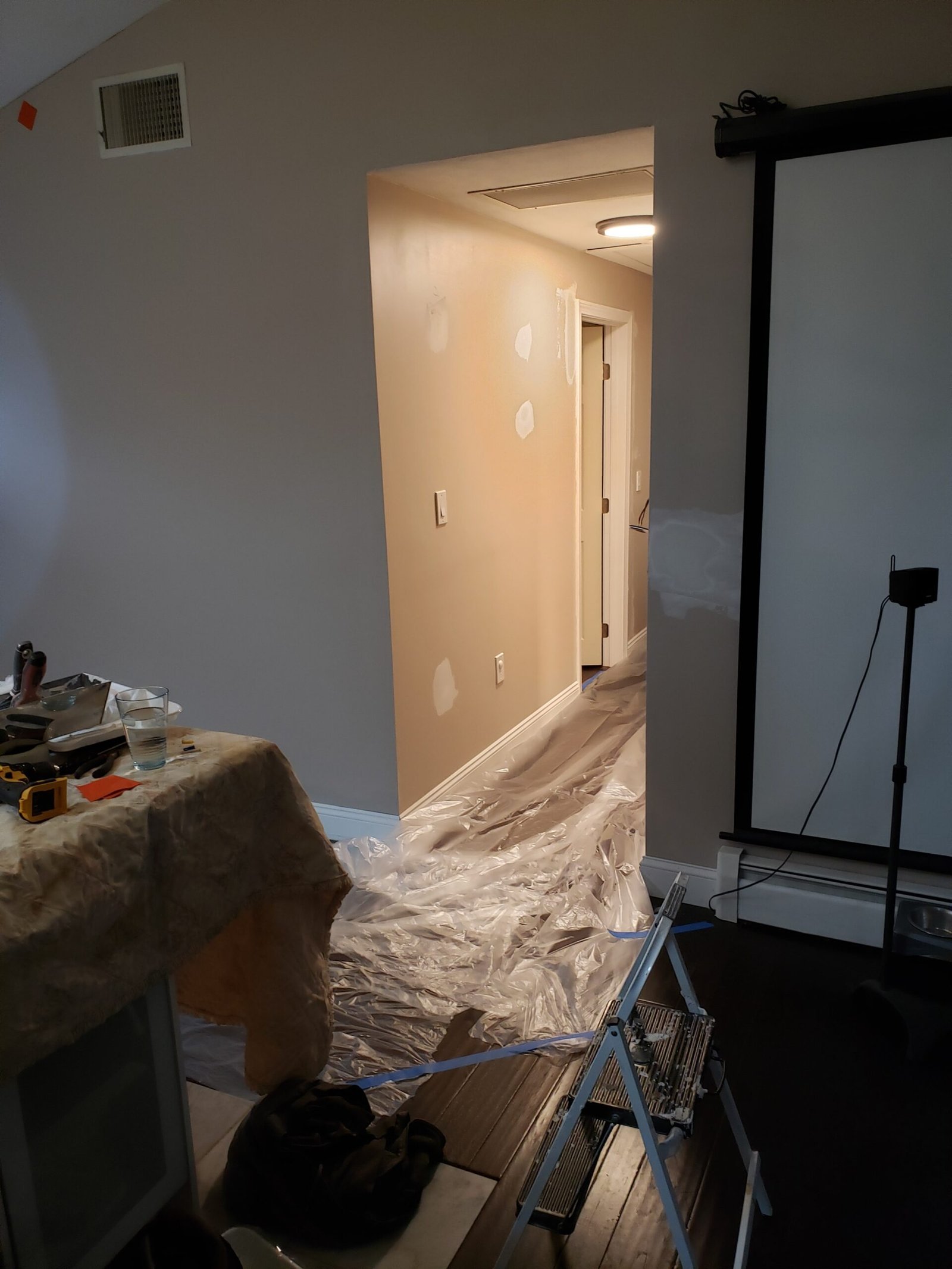 Interior reconstruction in progress during a whole-house renovation in Saugus Massachusetts