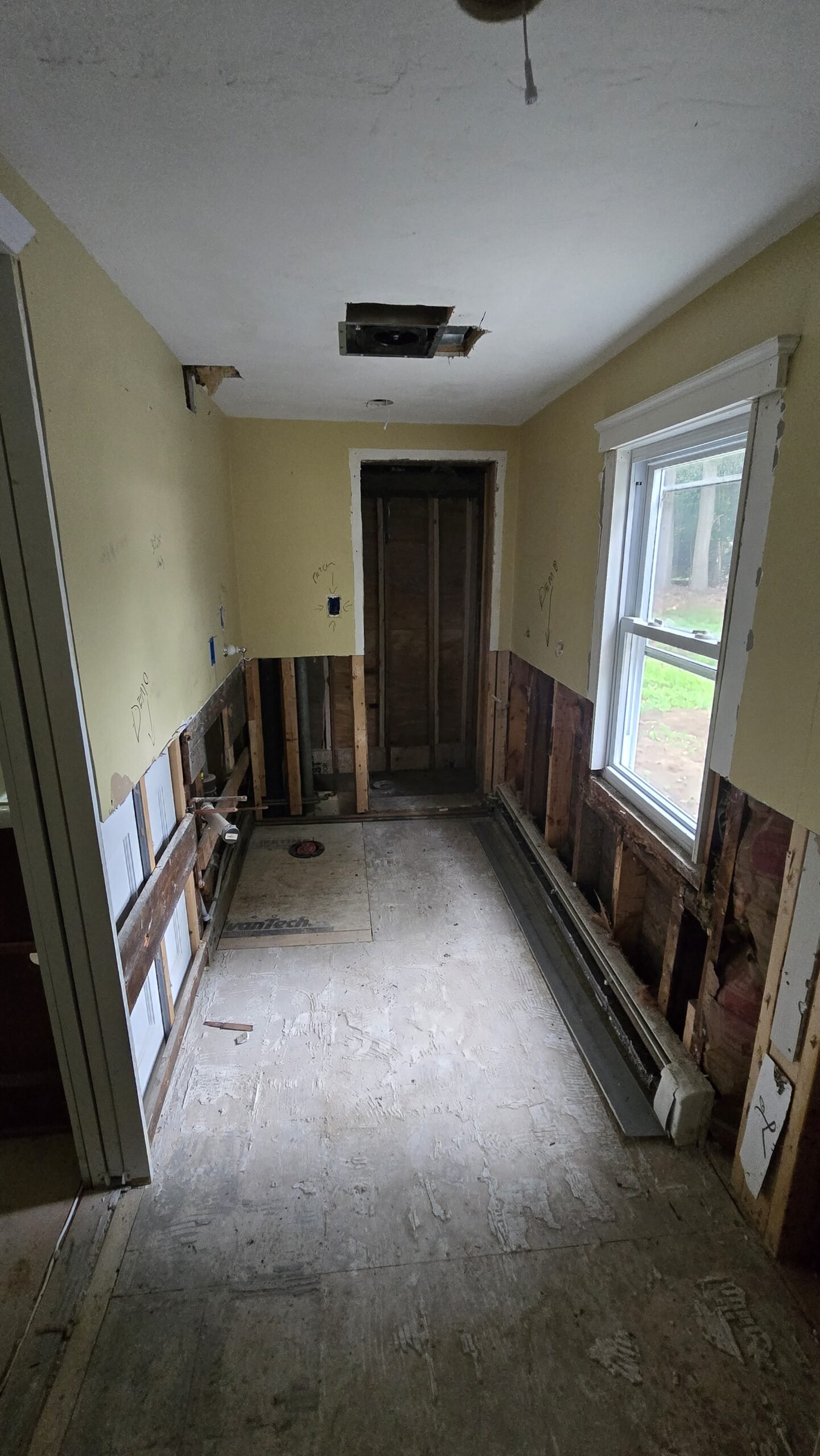 Incomplete interior living space when NERP took over in Wayland Massachusetts, photograph 5