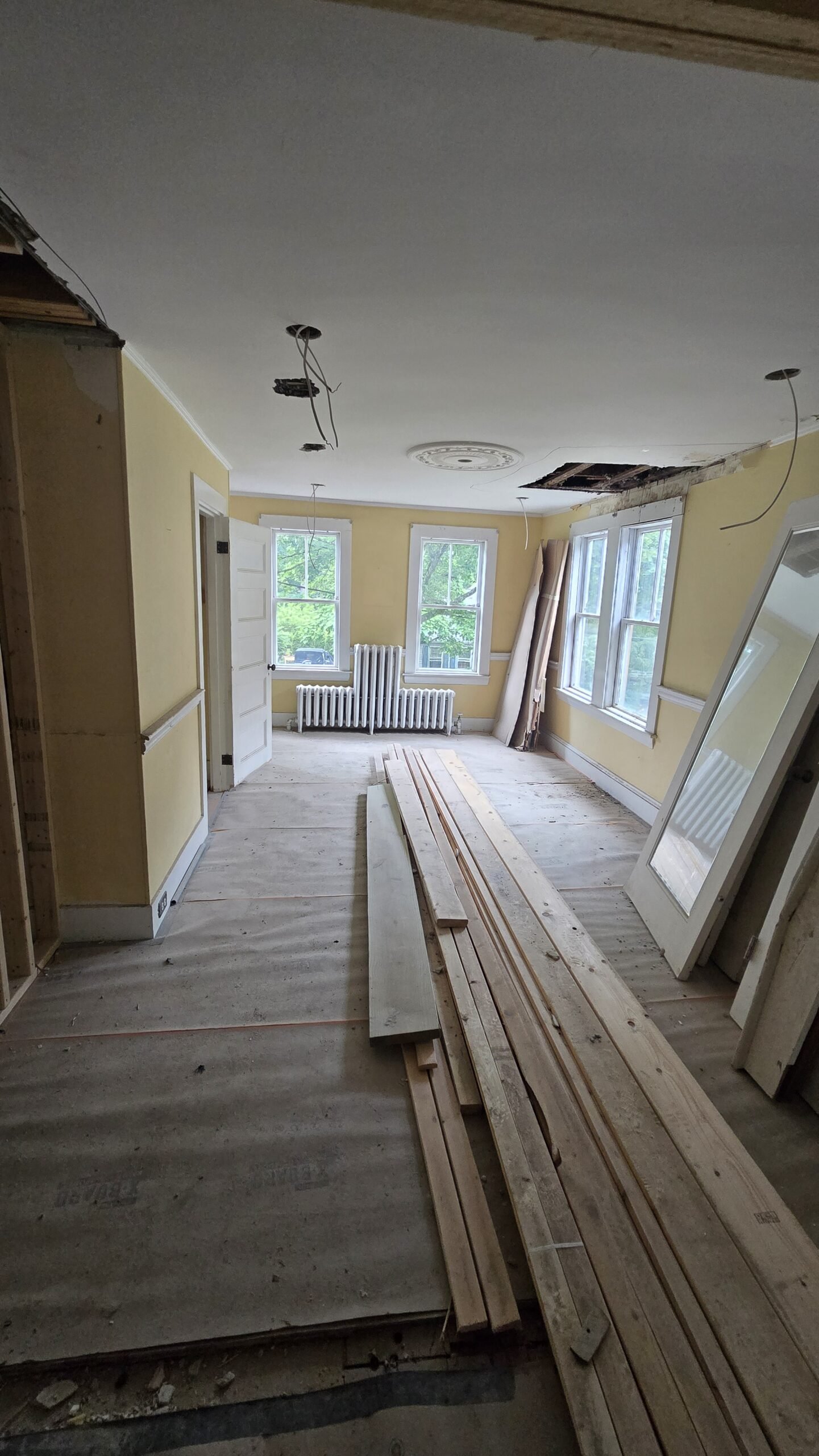 Incomplete interior living space when NERP took over in Wayland Massachusetts, photograph 6