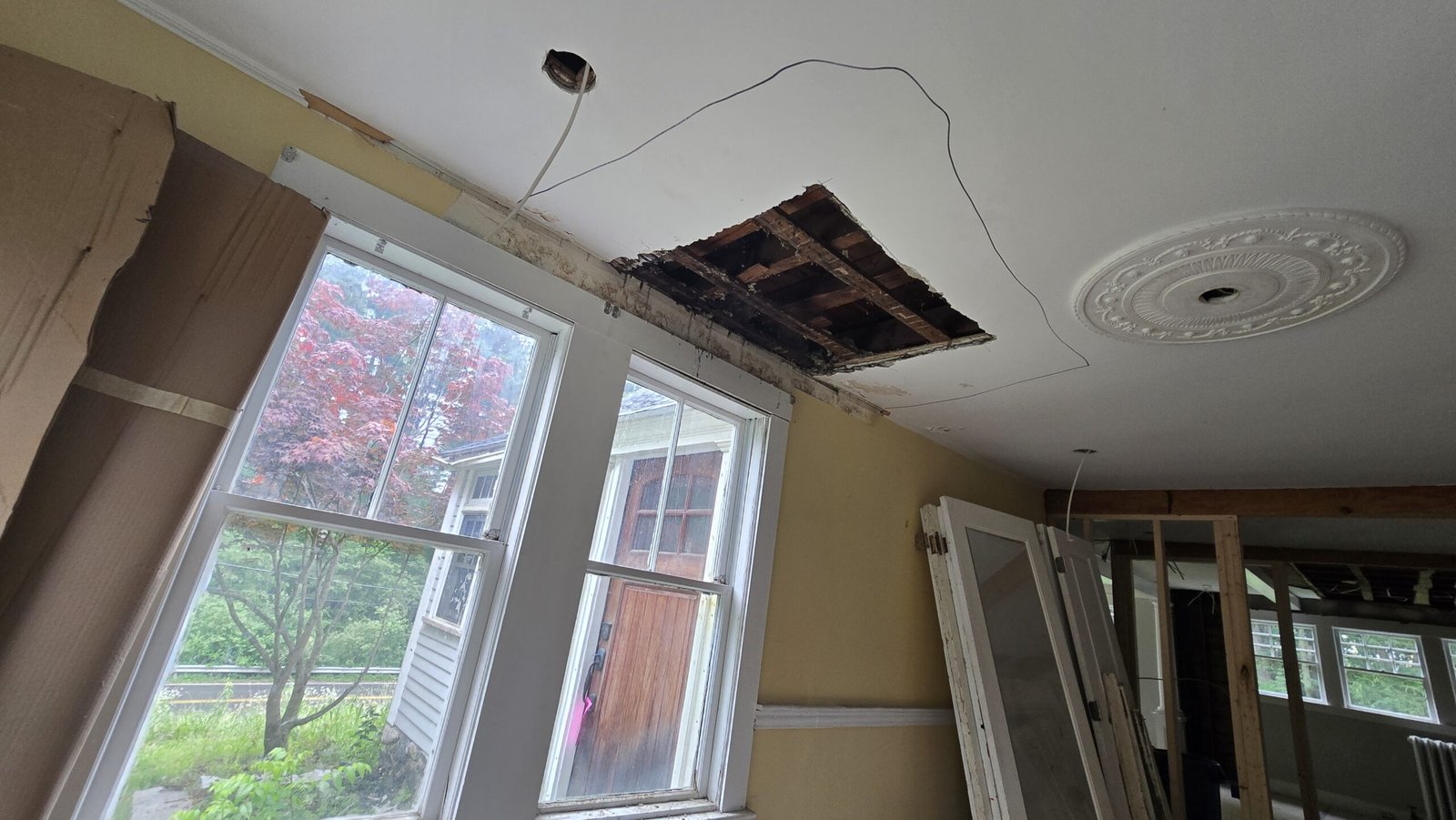 Incomplete interior living space when NERP took over in Wayland Massachusetts, photograph 12