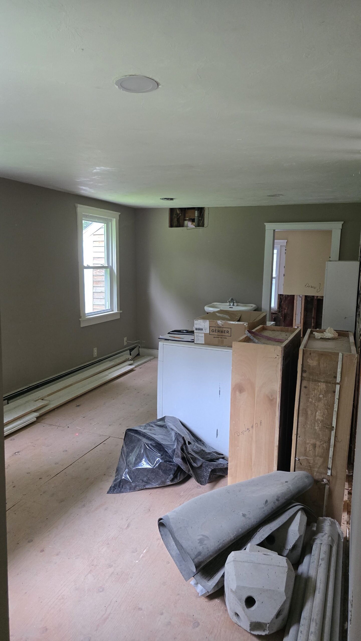 Incomplete interior living space when NERP took over in Wayland Massachusetts, photograph 3