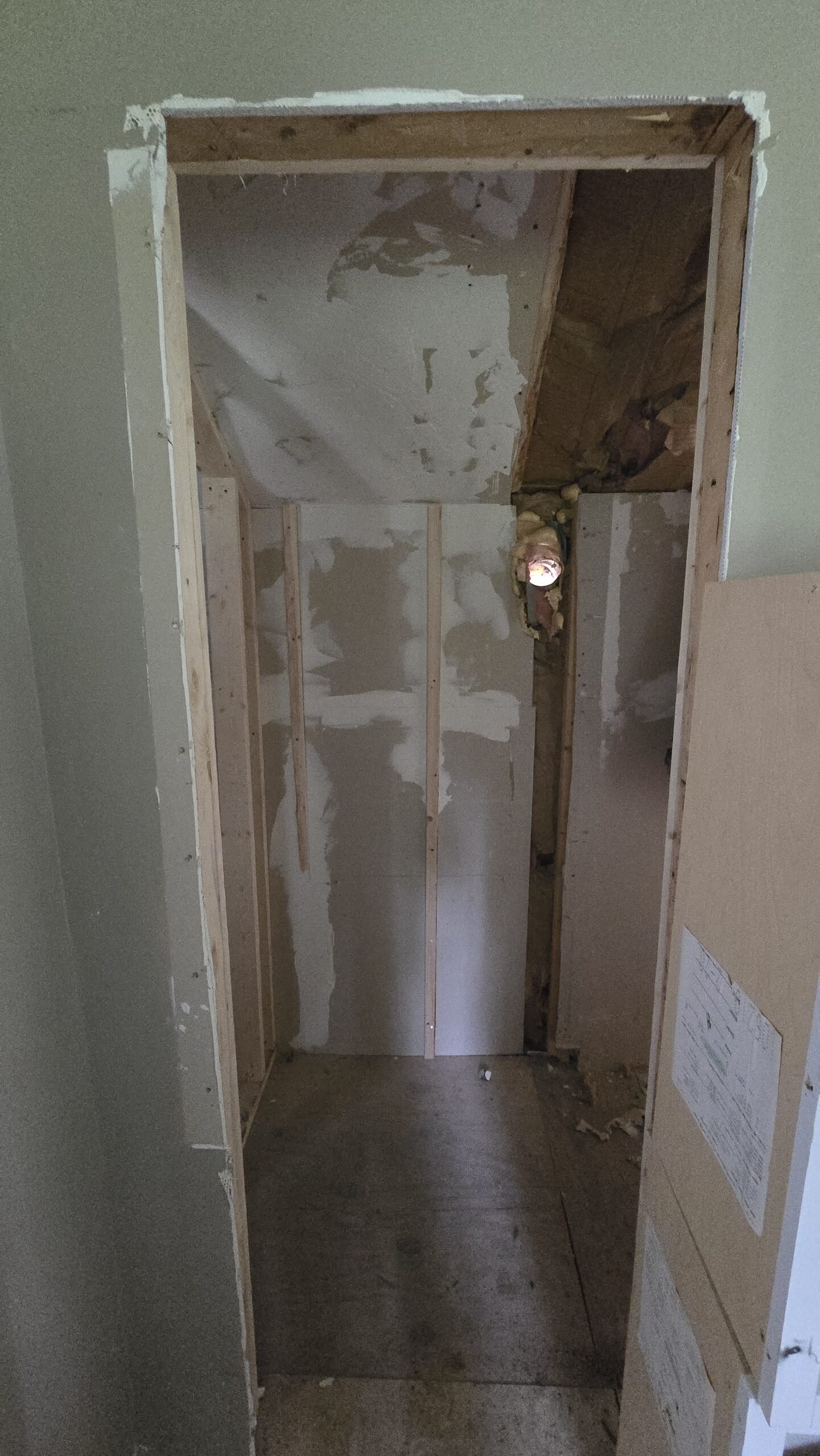 Incomplete interior living space when NERP took over in Wayland Massachusetts, photograph 15