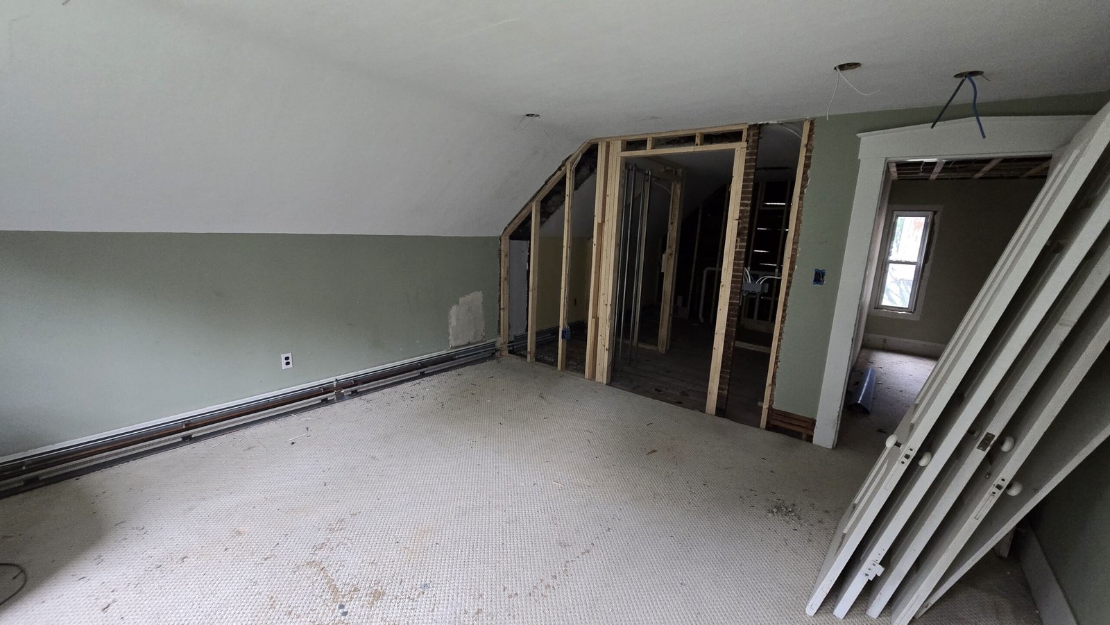 Incomplete interior living space when NERP took over in Wayland Massachusetts, photograph 18