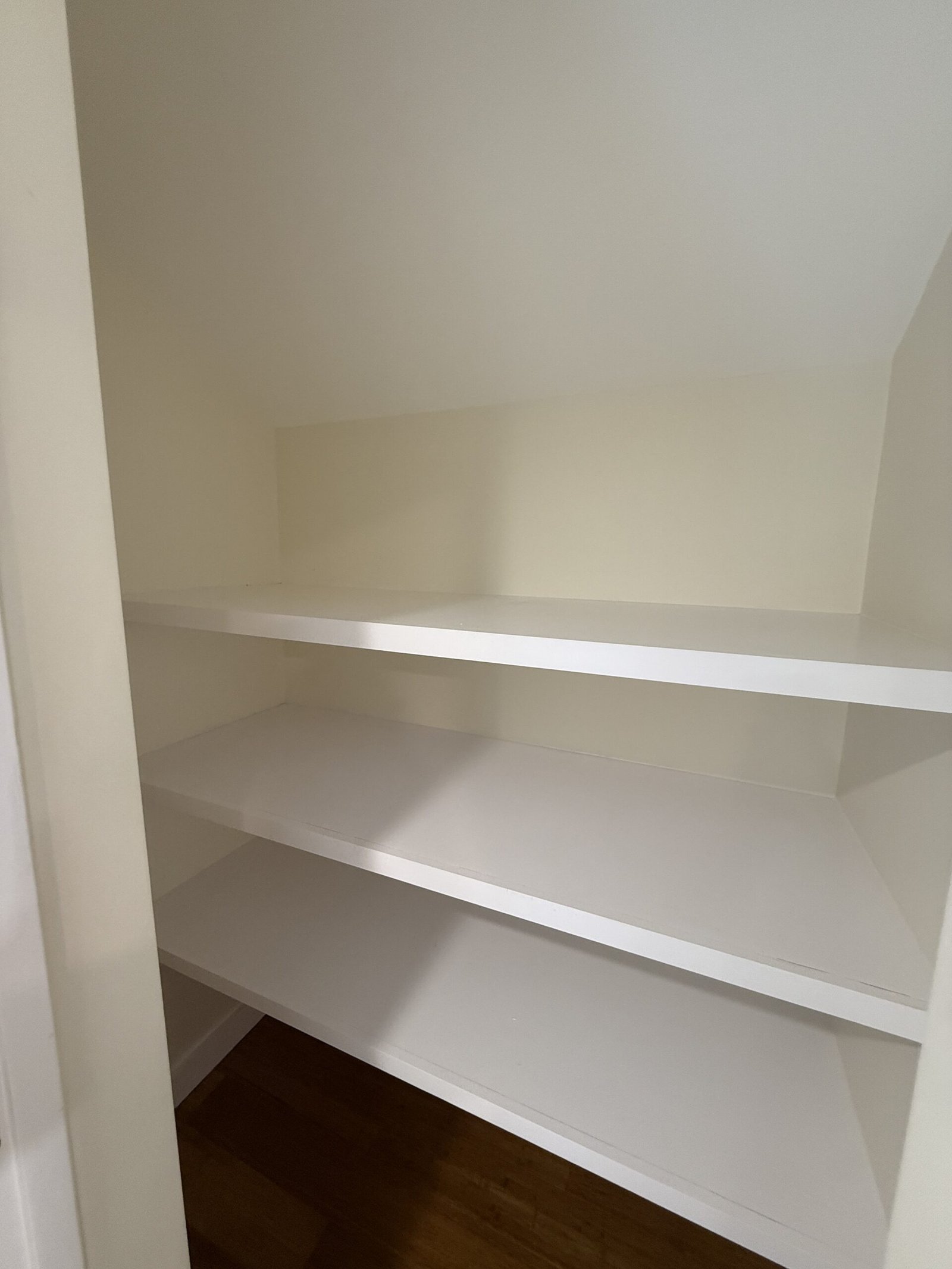 Contractor-taken completed bedroom, closet, or storage area after renovation in Wayland Massachusetts, photograph 18