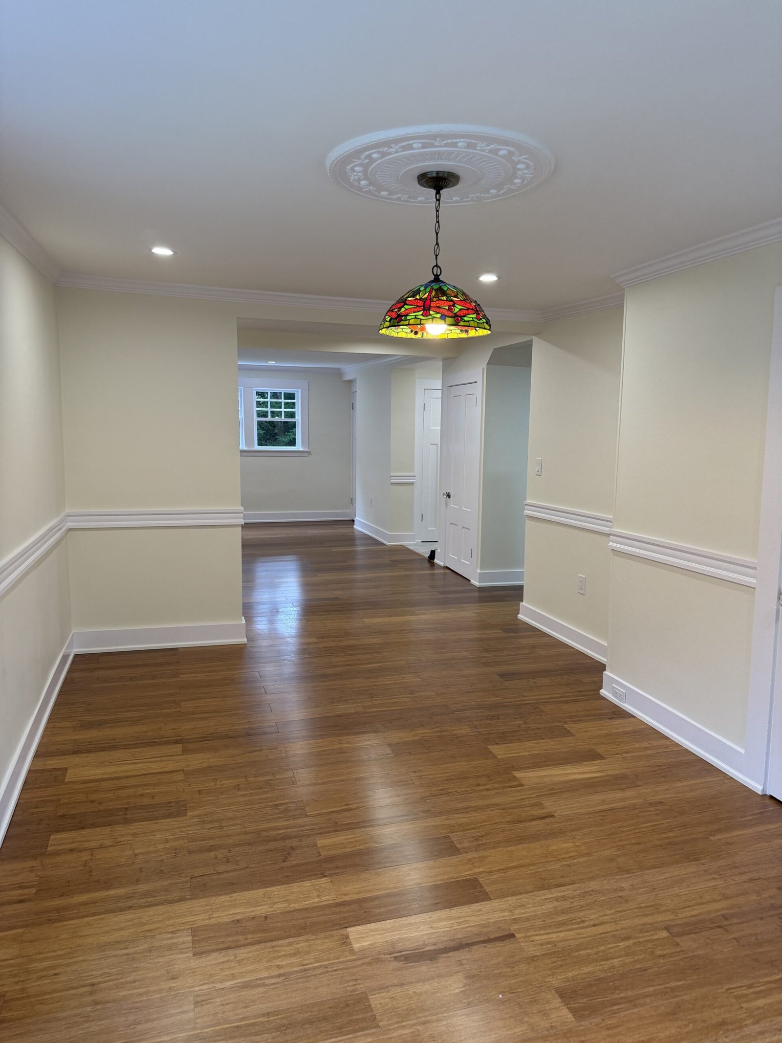 Contractor-taken completed kitchen, built-in, or connected living space after renovation in Wayland Massachusetts, photograph 6