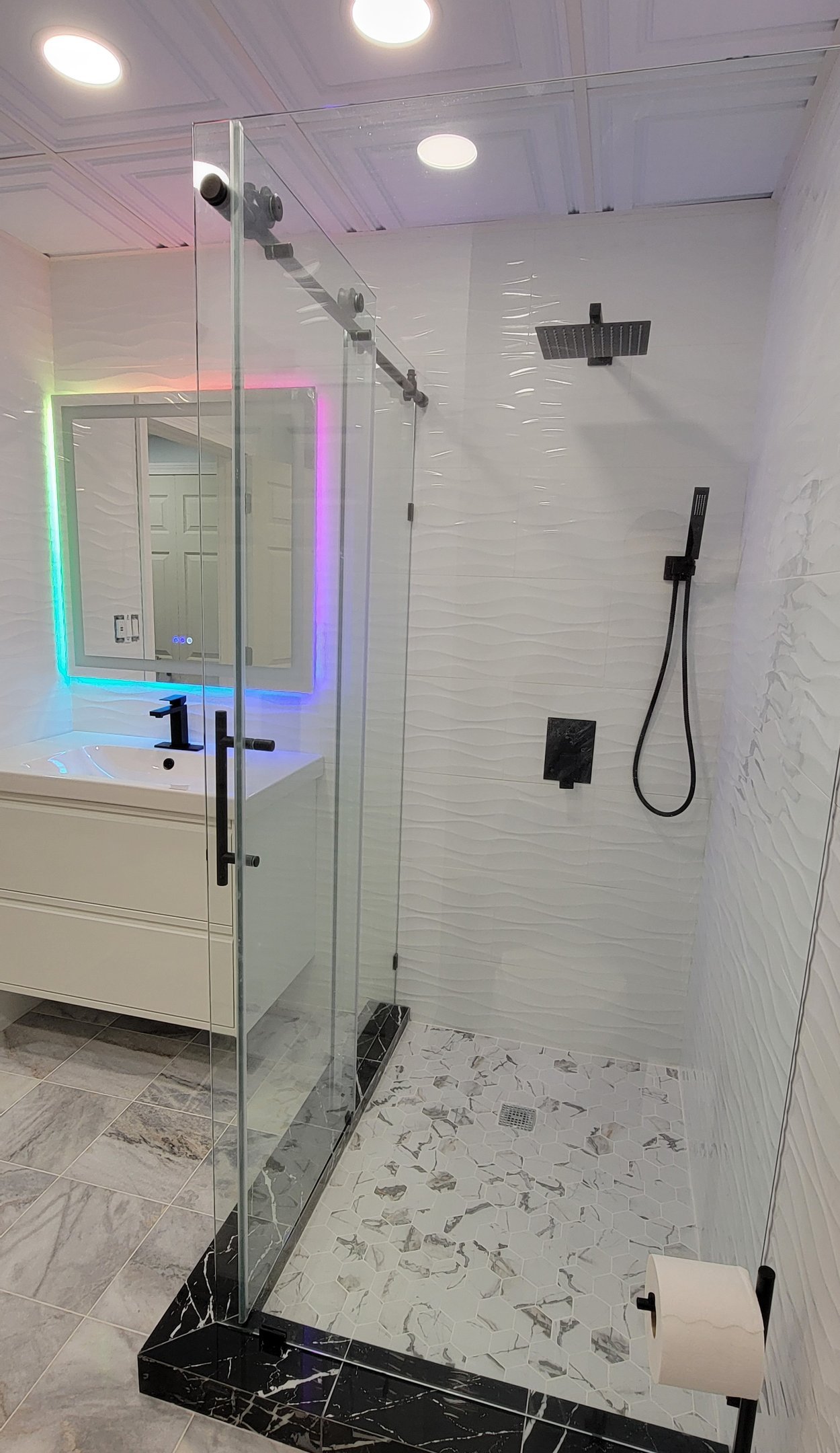 Completed bathroom renovation in Marblehead Massachusetts