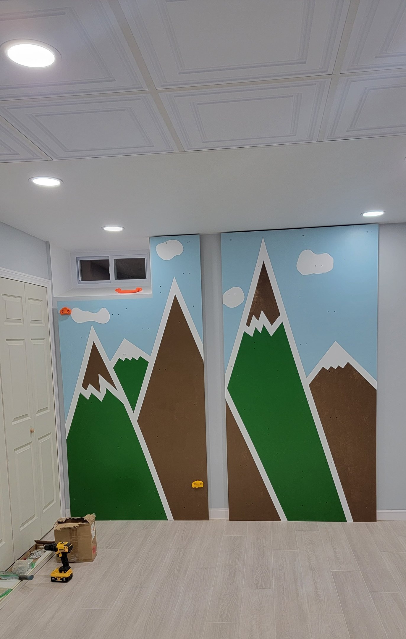 custom home climbing wall